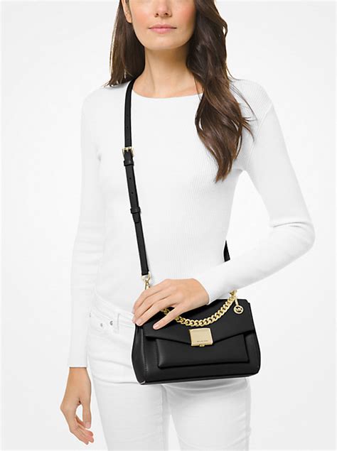 michael kors lita medium leather crossbody bag reviews|crossbody bag michael kors.